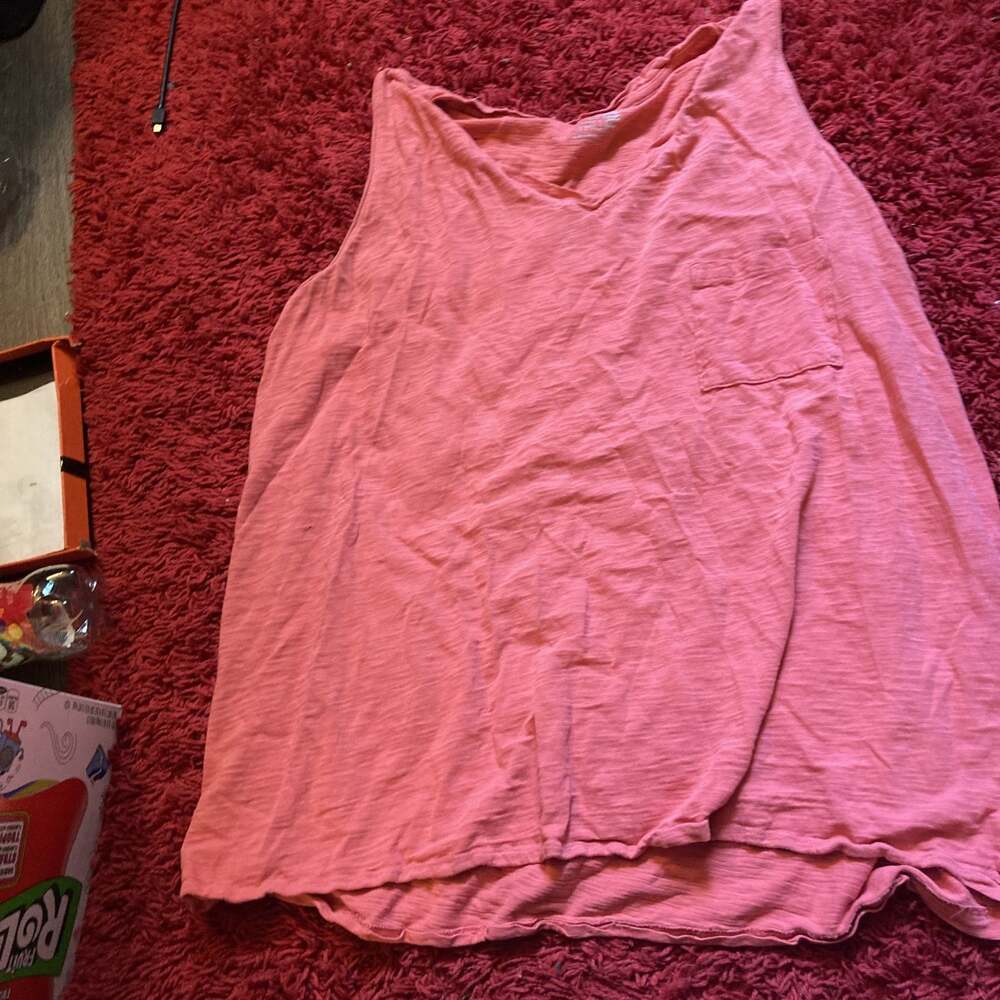 Sweaty Betty Women 100% Cotton Peach Vest Top Orange Size S
